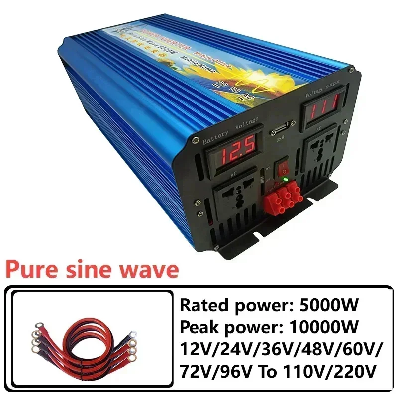 Pure Sine Wave Inverter 5000W 48V 220V - 5000 Вт, 12 В, 24 В,