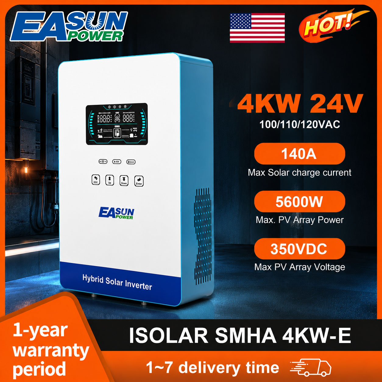 EASUN POWER 4 кВт 120В Автоном – обзор и цена Grid Tie Inverter Limiter 2000W